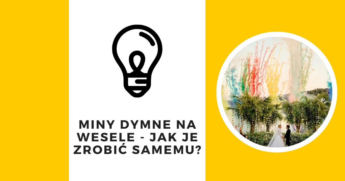 Kolorowe wystrzały dymne na wesele – jak zrobić?